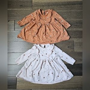 Rise Little Earthling 9–12M Bundle 2 Long Sleeve Dresses